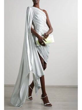 Tom Ford Padlock 105 Silver leather heeled Sandals Sz 37